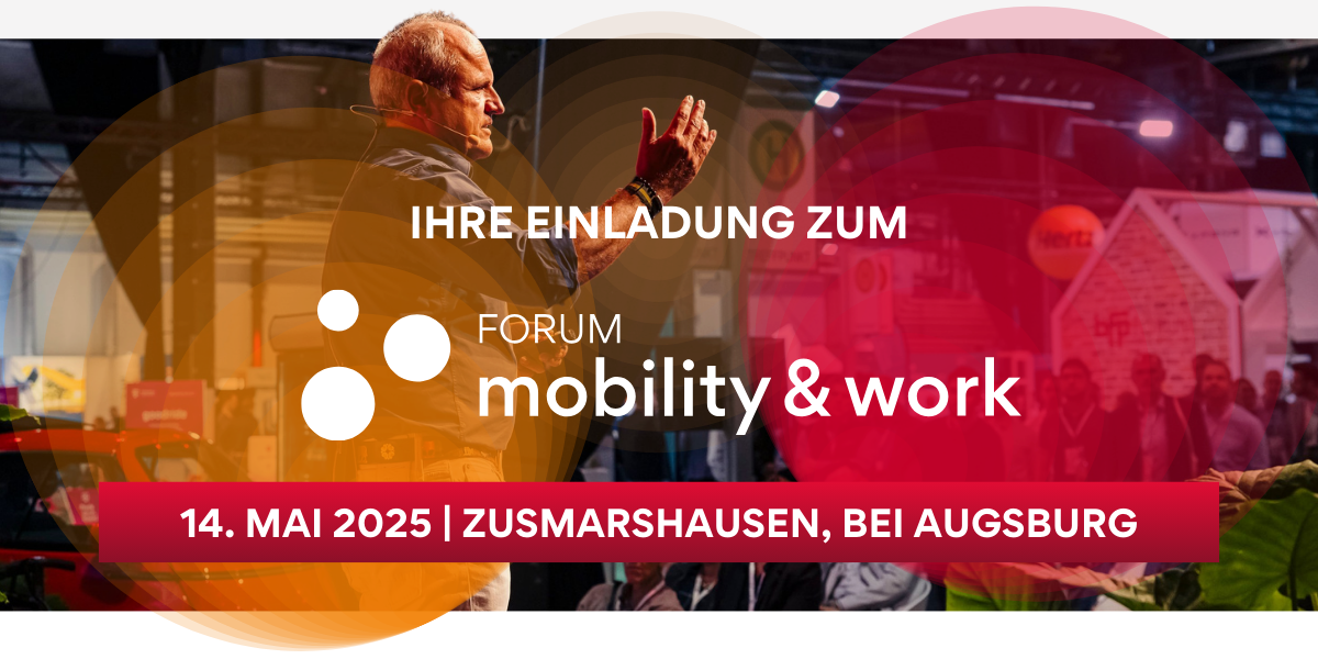 Ihre Einladung zum FORUM mobility & work am 14. Mai in Zusmarshausen